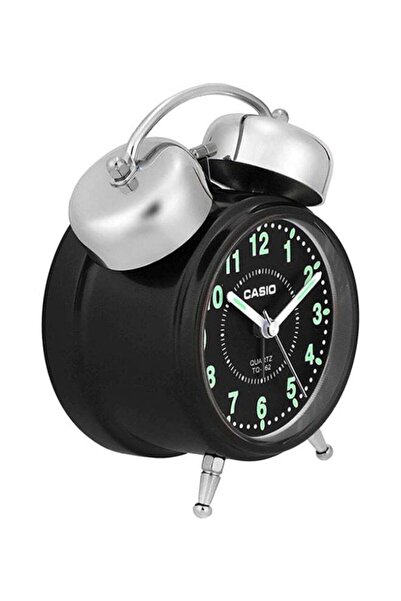 Casio Table Analog Alarm Clock Black/Silver 136x106x60mm
