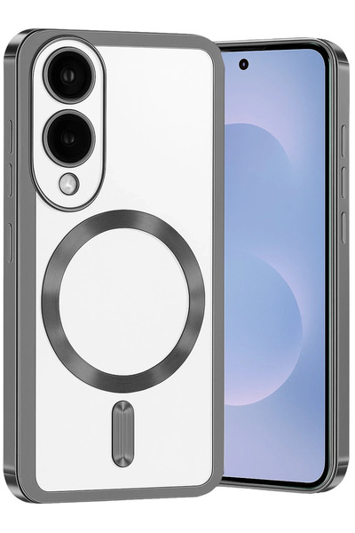 NewFace غطاء سامسونج جالاكسي إس 25 إيدج كروس ماجنيتيكسيف - (173533) رمادي تيتان