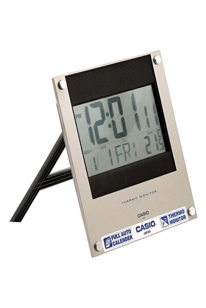 Casio Square Shaped Digital Wall Clock Silver/Black/Grey