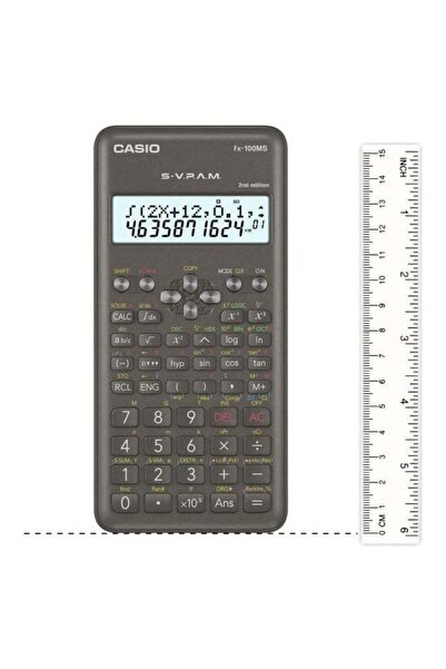 Casio FX-100MS-2 MS Series Dot Matrix Display Scientific Calculator Black