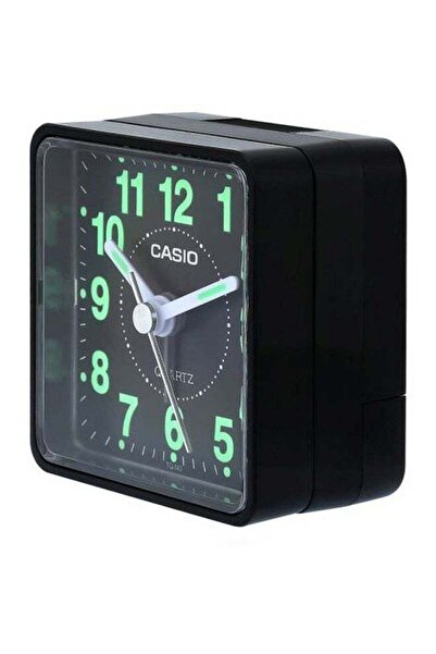 Casio Analog Alarm Desk Clock Black/Green/White