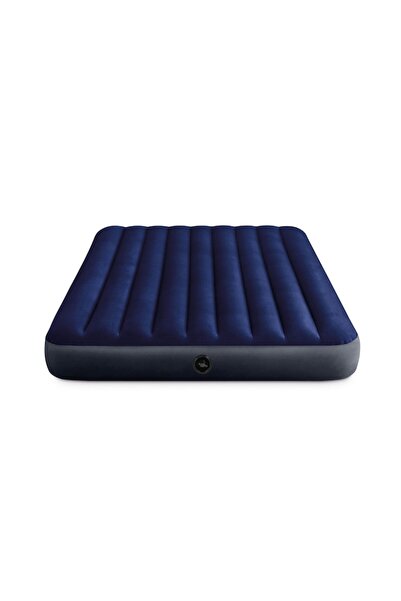 B&Q Double Inflatable Camping Mattress Set, 2-person, 203 x 152 x 25 cm, blue