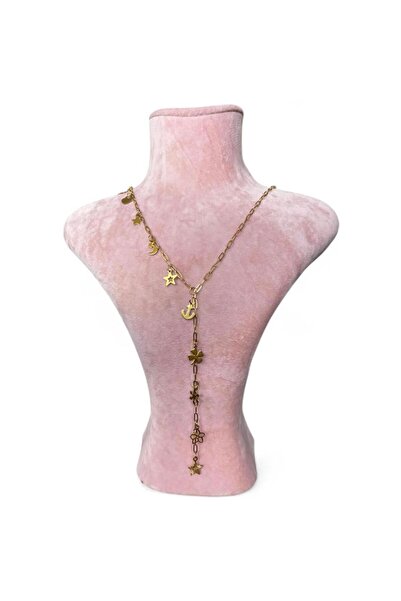 derokas Stainless Steel Trend Exquisite Stylish Design Women Charm Necklace