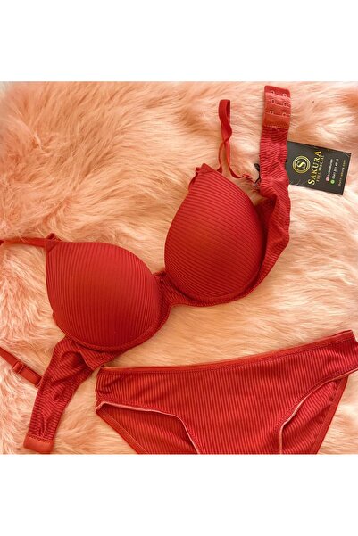 BUTİK SAKURA Women's Push-Up Bra Set