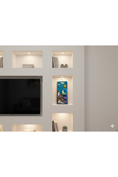DNC Art&Deco Pictură verticală 3D realistă cu rășină epoxidică, cu tematică m...