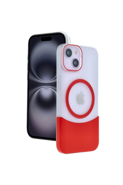 ceppark غطاء جوكو أبل آيفون 15 فيلار ماجسيف - أحمر