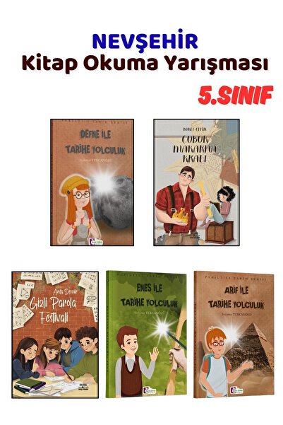 Yağmur Çocuk NEVŞEHİR Kitap Okuma Yarışması 5.Sınıf Kitapları, 5 Kitap Set, 5...
