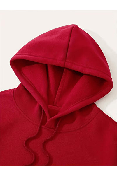 ORVIO Group Men's Minimalist Wave Printed Hooded Sweatshirt