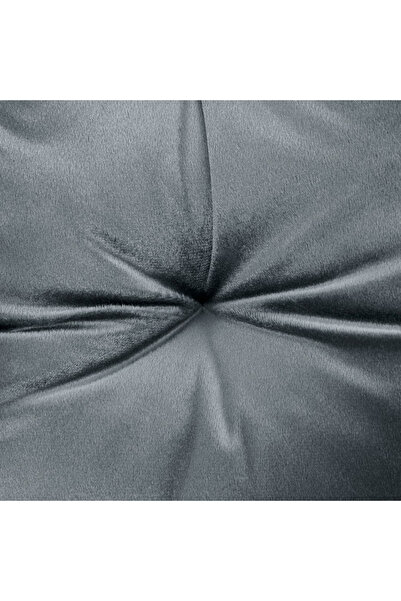 Amelia Home Velvet padded chair cushion with cords, 210 g/m2, Aleksa, 40x40 cm, grey