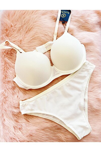 BUTİK SAKURA Women's Push-Up Bra Set