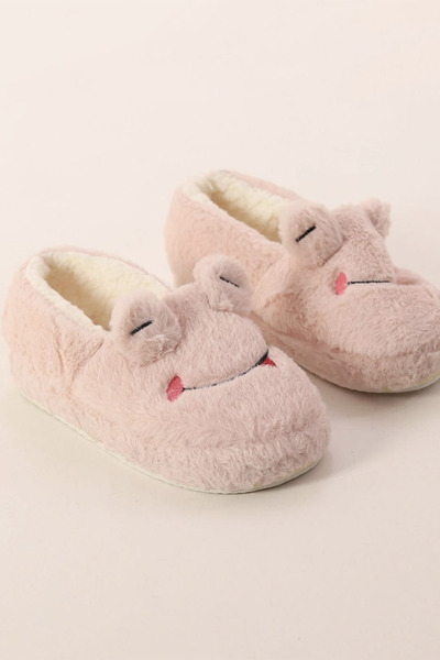 morscho Удобни домашни пантофи с плюшена подплата във формата на жаба