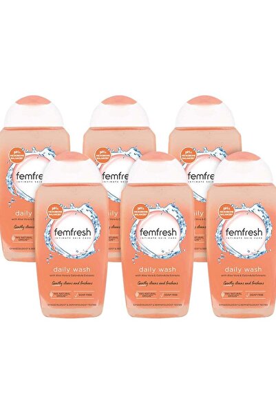 Femfresh غسول العناية اليومية بالبشرة من فيمريتش - 6 × 250 مل، أخرى، 1 × 6