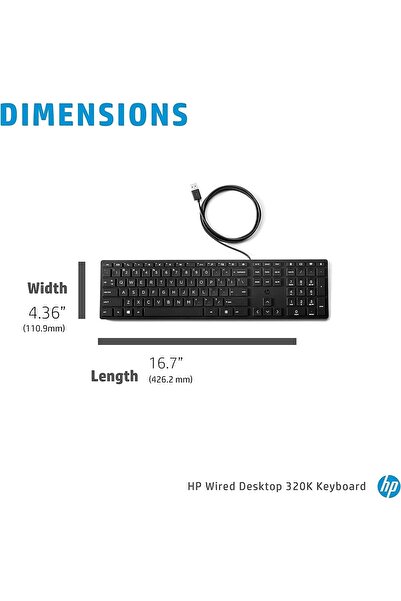HP Wired Desktop 320K Keyboard