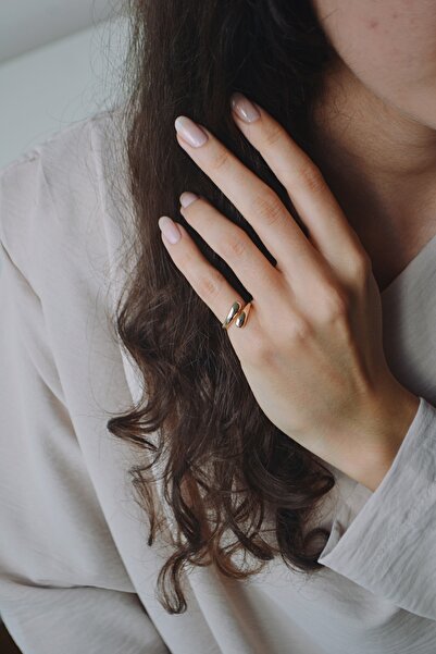 Sunday Hugs خاتم الإصبع الصغير من فينيسيا - ذهبي