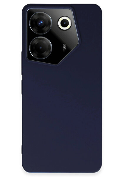 NewFace حافظة سيليكون أولى لهاتف تكنو كامون 20 برو 5G (183743) - أزرق داكن