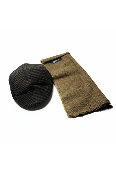 Mustran Set de iarnă de 2 piese, pălărie și eșarfă |   Set de tricotat pentru protecția urechilor unisex