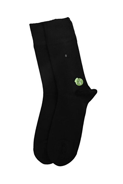 Bolero Men's Premium Stitch-Free Striped Square Bamboo Socks Black