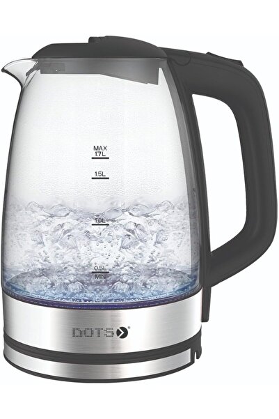 DOTS غلاية دوتس الزجاجية – 1.7 لتر، 2200 واط