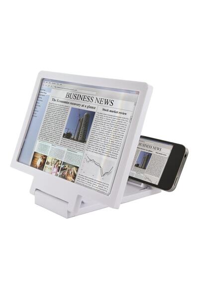 MRG Ενισχυτής εικόνας τηλεφώνου L-F1, Μεγεθυντικός φακός, Πτυσσόμενος, Λευκό