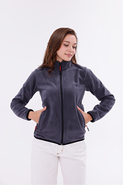 monox Women's Slim Fit Full Zip Fleece Jacket