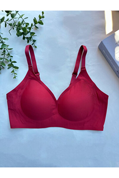 ARONA Red Underwire-Free Ghost Bra