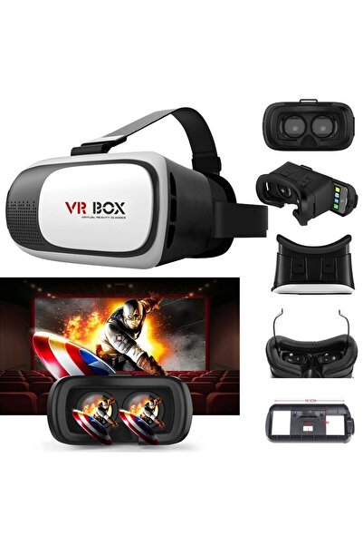 MRG 3D virtual glasses L-290, VR Box, For phones, White