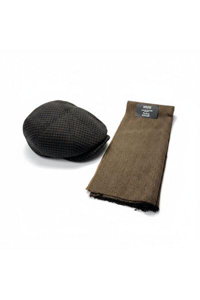 Mustran Set de iarnă de 2 piese, pălărie și eșarfă |   Set de tricotat pentru protecția urechilor unisex