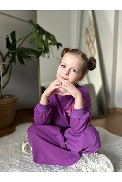 CoolCix New Season Transitional Cotton Loose Wide-Leg Floral Print Top and Bottom Set