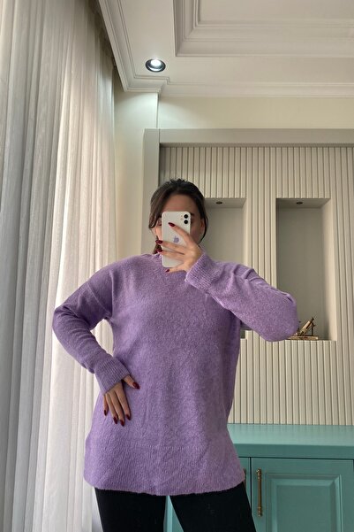 Auroveen Oversized Soft Textured Turtleneck Knitwear Sweater Av257045