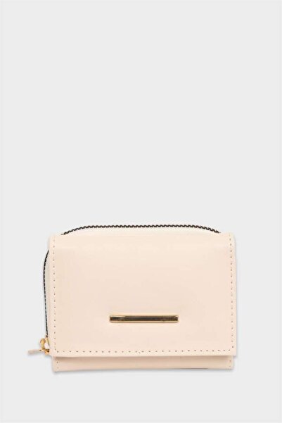 DeFacto Women's Zippered Faux Leather Wallet (Ns)