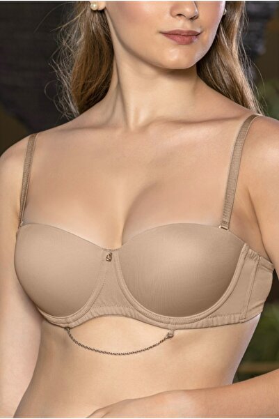 PERLMUTT Strapless Push up Bra, Ideal for Graduation, Engagement, and Evening Outfits, Padded Push up Bra