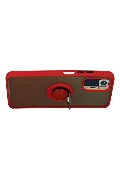 NewFace Sptrns Xiaomi Redmi Note 10 Case Montreal Ringed Silicone Cover (181140) - Red