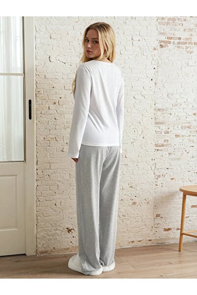 CARLA MARA Minimal Kurdela Printed Pajama Set