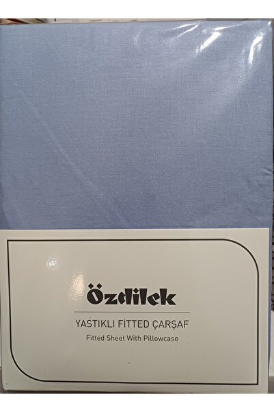 Özdilek Colourist Fitted Sheet Ocean 100% Cotton Double Size with Pillowcase