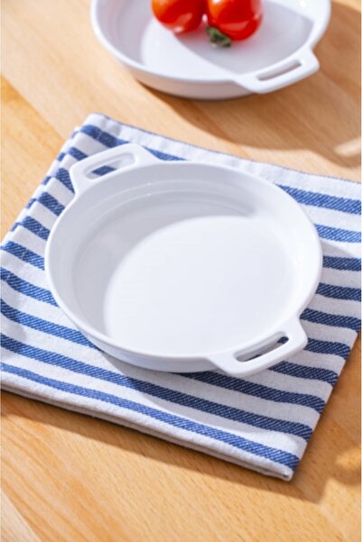 ACAR Porselen Kulplu Kare Sığ Kase-14,5 Cm TKEBT BEYAZ