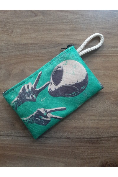 OWLBAG COMPANY OWL BAG drăguț extraterestru cu model portofel cu design organ...