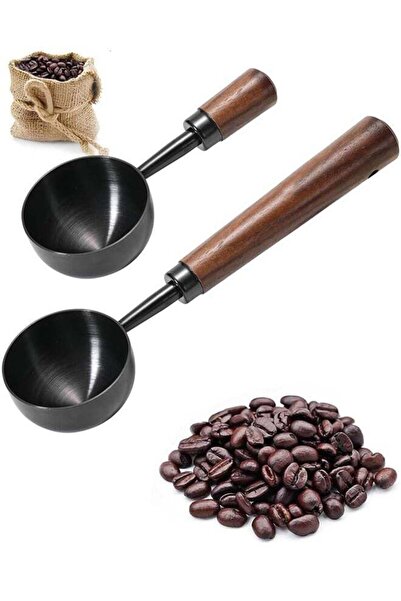 Generic 2 PCS Vintage Coffee Scoop, 30ml Coffee Measuring Spoon, Retro Stainl...
