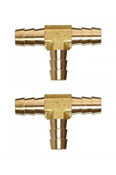 Altınyapı Hobi Market وصلة خرطوم نحاسية هوائية 6*6*6 مم (ثنائية)