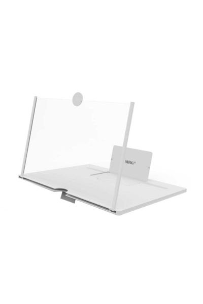 MRG Phone Magnifier M-598, 8 inch, Foldable, White
