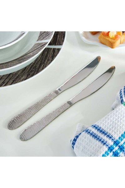 Generic 2-Piece Hammered Table Knife Set