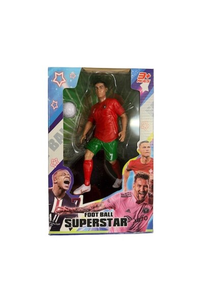 Don Football Superstar articulated footballer figurine with ball, 25–30 cm