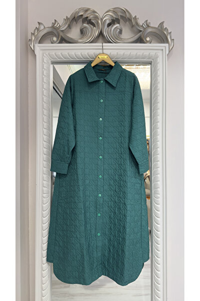 Invee Snap Closure Quilted Cap - Emerald