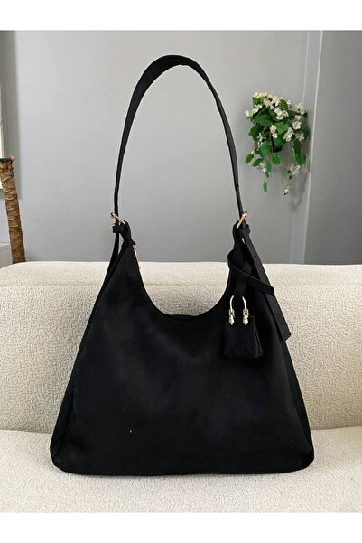 Marvelis Γυναικεία τσάντα χεριού και ώμου BEKLOVE με λεπτομέρεια από σουέντ