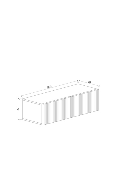 EGEALP MOBİLYA duvara monte makyaj masası dresuar şifonyer antre ve tv ünitesi 80 cm
