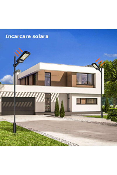 MRG Solar street lamp M-6035, 120 LED, Solar charging, Black