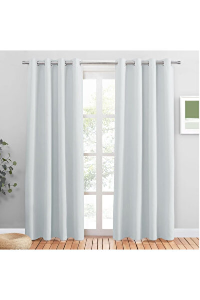 OEM Set of 2 PONY DANCE Curtains, Polyester, Opaque, 160 x 110 cm, White