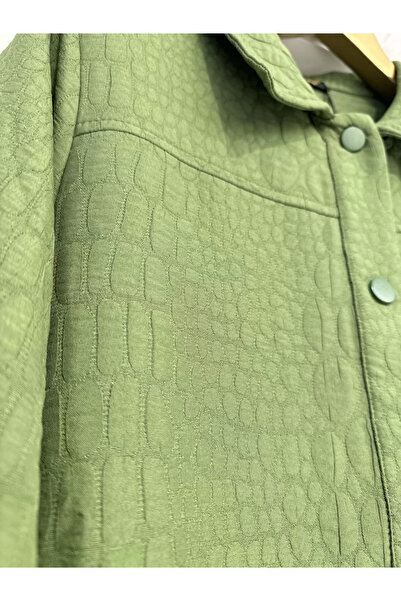 Invee Snap Closure Quilted Cap - Oil Green