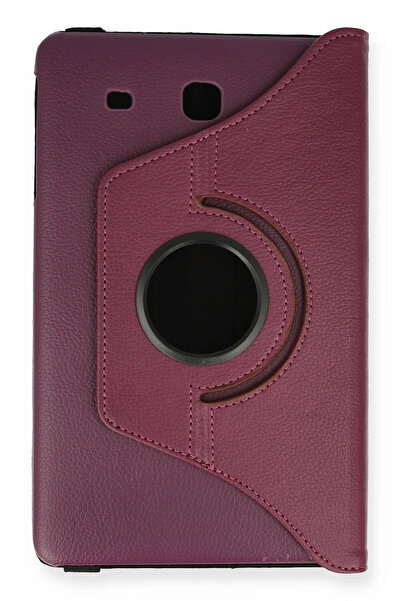NewFace Sptrns Samsung Galaxy T560 Tab E 9.7 Case 360 Tablet Leather Case (184811) - Plum