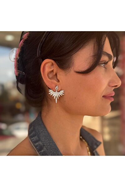 neslyaccessories Damla Stone Phoenix Earrings