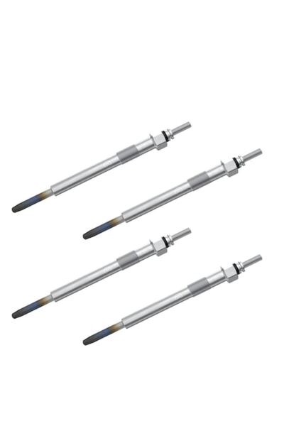 Bosch Set of 4 Glow Plugs for Hyundai Accent III, Getz, i10, i20, i30, ix20, Kia Carens III, Ceed, R